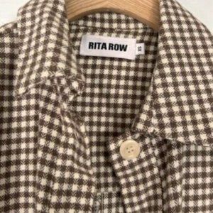 Rita Row Checkered Overcoat, size XS excellent condition